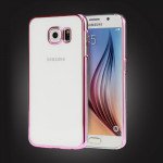 Wholesale Samsung Galaxy S6 Crystal Clear Hard Case (Hot Pink)